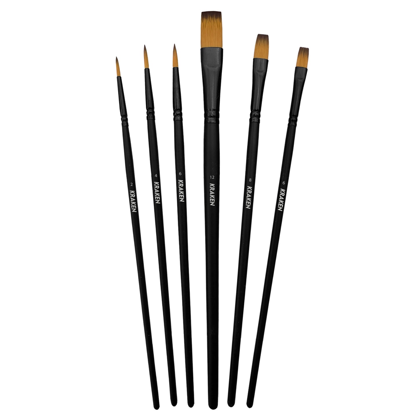 Pinceles Profesionales - Nylon F6 (6 piezas)