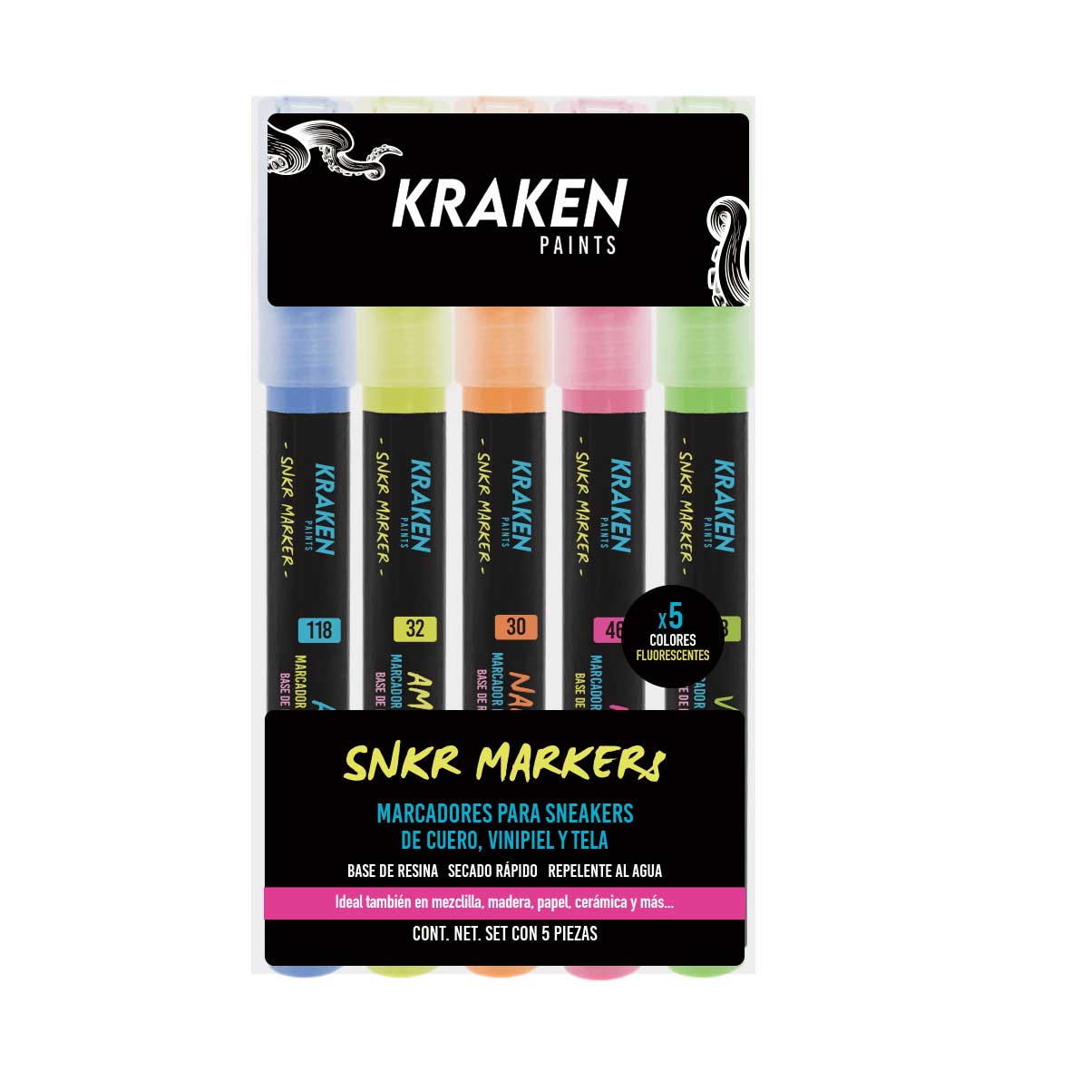 Snkr Markers - Set 5 Fluorescentes