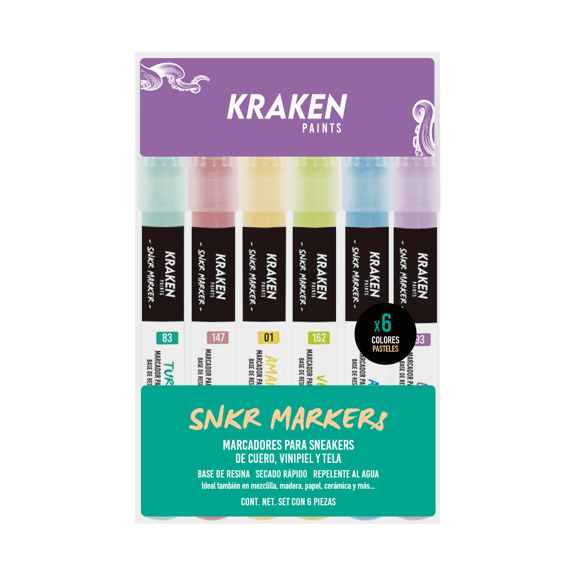 Snkr Markers - Set 6 Pasteles
