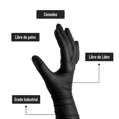 Guantes de Nitrilo - 6 piezas