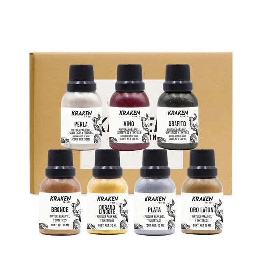 Kit Pinturas Kraken - 7 Metálicos