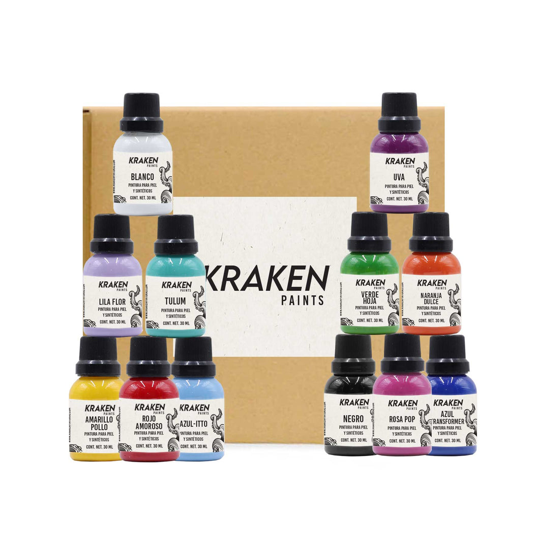 Kit Pinturas Kraken - 12 colores a elegir